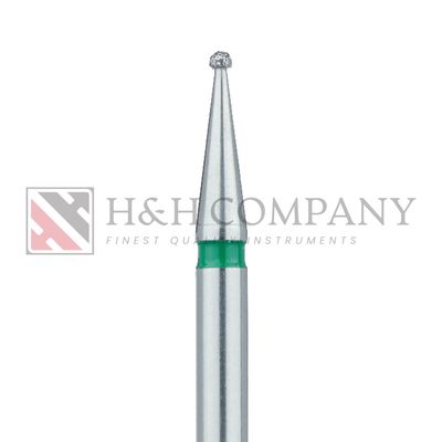 Round Diamond Bur, 1.0mm Ø, Coarse, HP 5PK