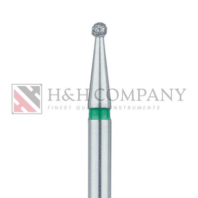 Round Diamond Bur, 1.6mm Ø, Coarse, HP 5PK