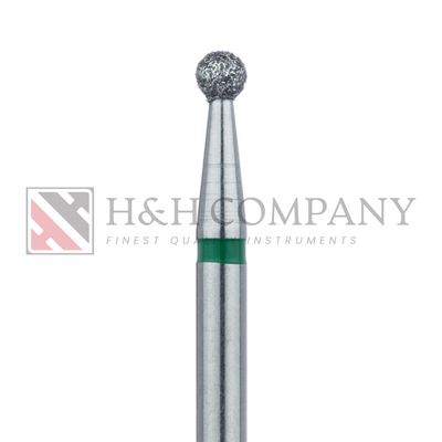 Round Diamond Bur, 2.3mm Ø, Coarse, HP 5PK