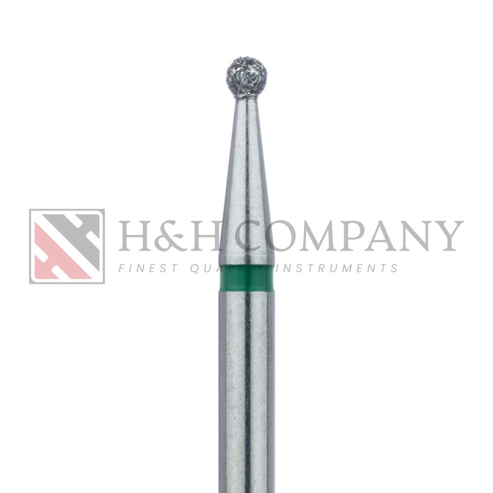 Round Diamond Bur, 1.8mm Ø, Coarse, HP 5PK