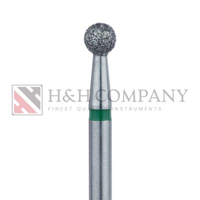 Round Diamond Bur, 2.3mm Ø, Coarse, HP 5PK