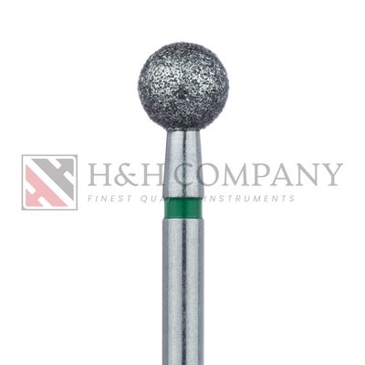 Round Diamond Bur, 5.0mm Ø, Coarse, HP 2PK