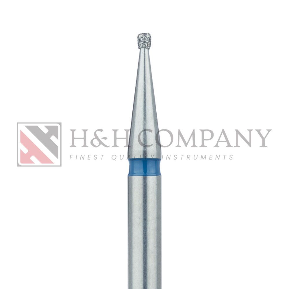 Inverted Cone Diamond Bur, 1.0mm Ø, Medium, HP 5PK