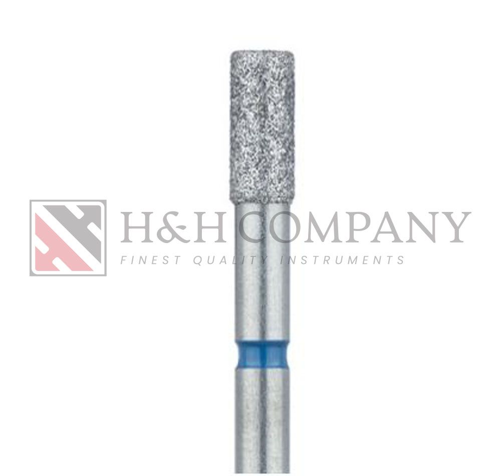 Long Cylinder Diamond Bur, 2.7mm Ø, Medium, HP 5PK