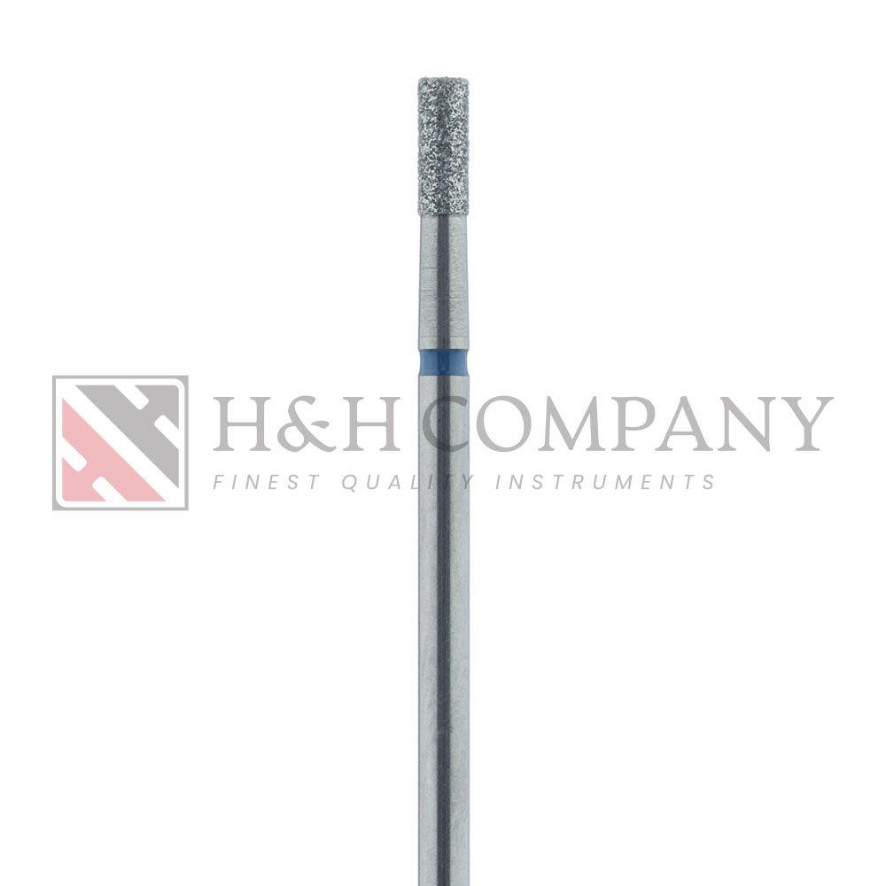 Long Cylinder Diamond Bur, 2.3mm Ø, Medium, HP 5PK