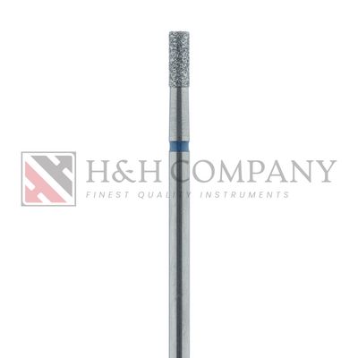 Long Cylinder Diamond Bur, 2.3mm Ø, Medium, HP 5PK