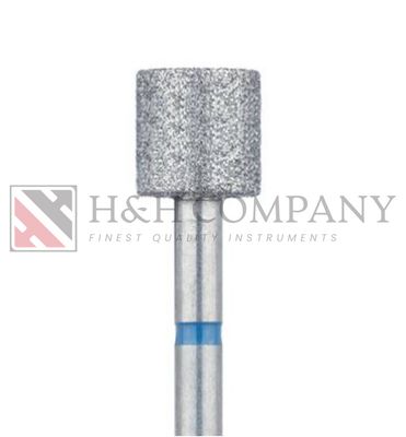 Long Cylinder Diamond Bur, 6.0mm Ø, Medium, HP 2PK