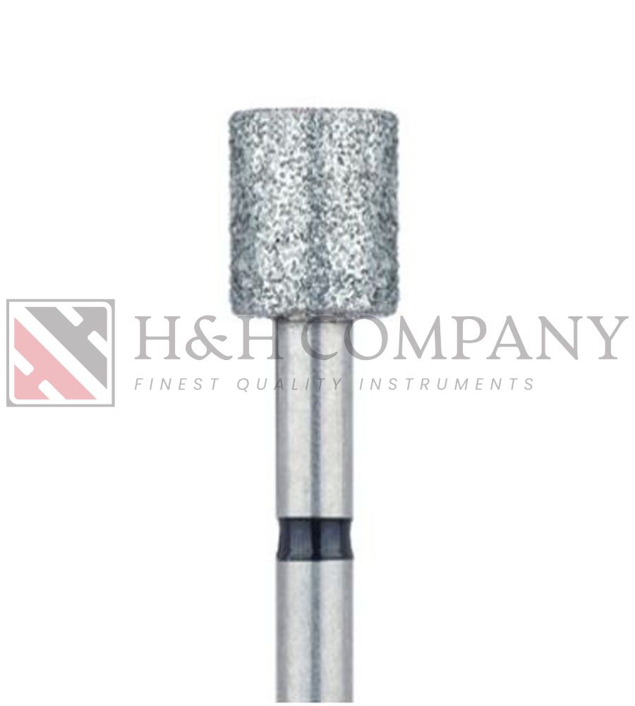 Long Cylinder Diamond Bur, 5.0mm Ø, Super Coarse, HP 2PK