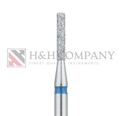 Long Cylinder Diamond Bur, 1.4mm Ø, Medium, HP 5PK