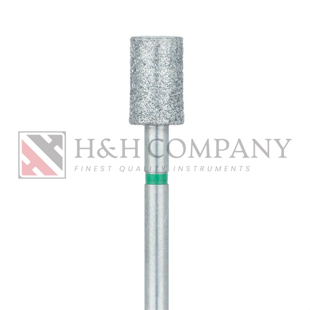 Long Cylinder Diamond Bur, 5.0mm Ø, Coarse, HP 2PK