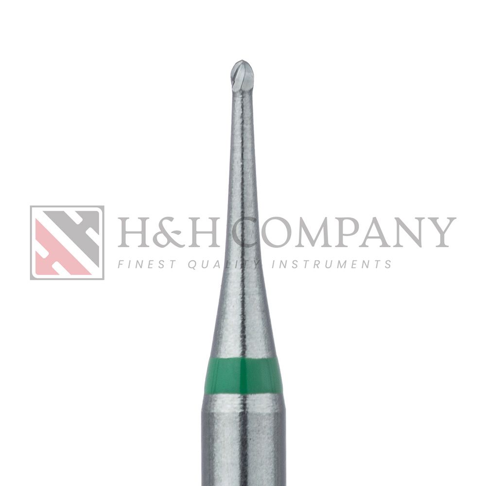 Operative Carbide Bur, Special Fluting Round, US#1S, 0.8mm Ø, RA 5PK