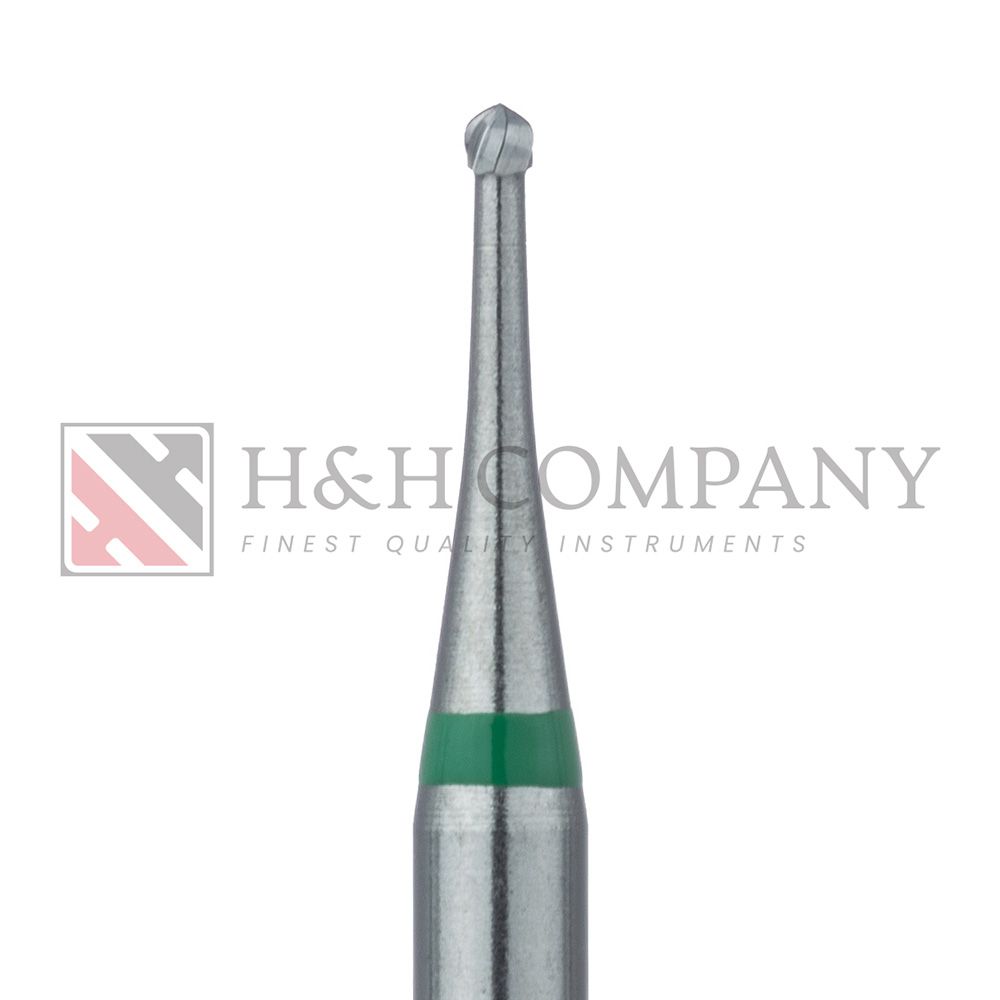 Operative Carbide Bur, Special Fluting Round, US#2S, 1.0mm Ø, RA 5PK
