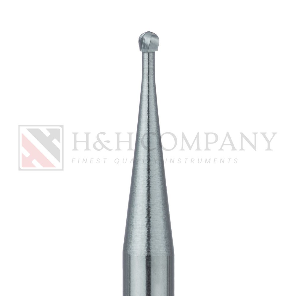 Operative Carbide Bur, Round, US#2, 1.0mm Ø, RA 5PK