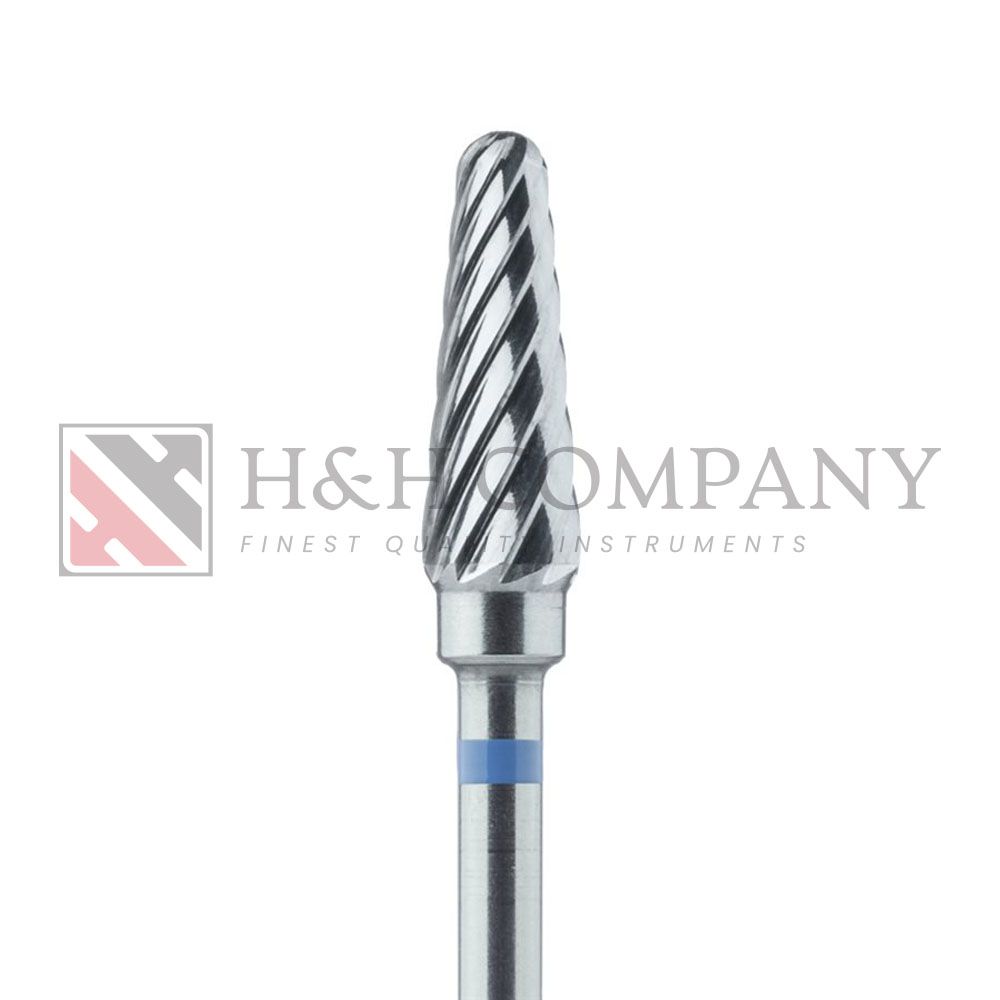 Carbide Cutter, Medium, Round End Taper, 4.5mm Ø, RA 2PK