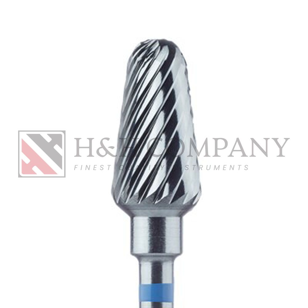 Carbide Cutter, Medium, Round End Taper, 6.0mm Ø, RA 2PK