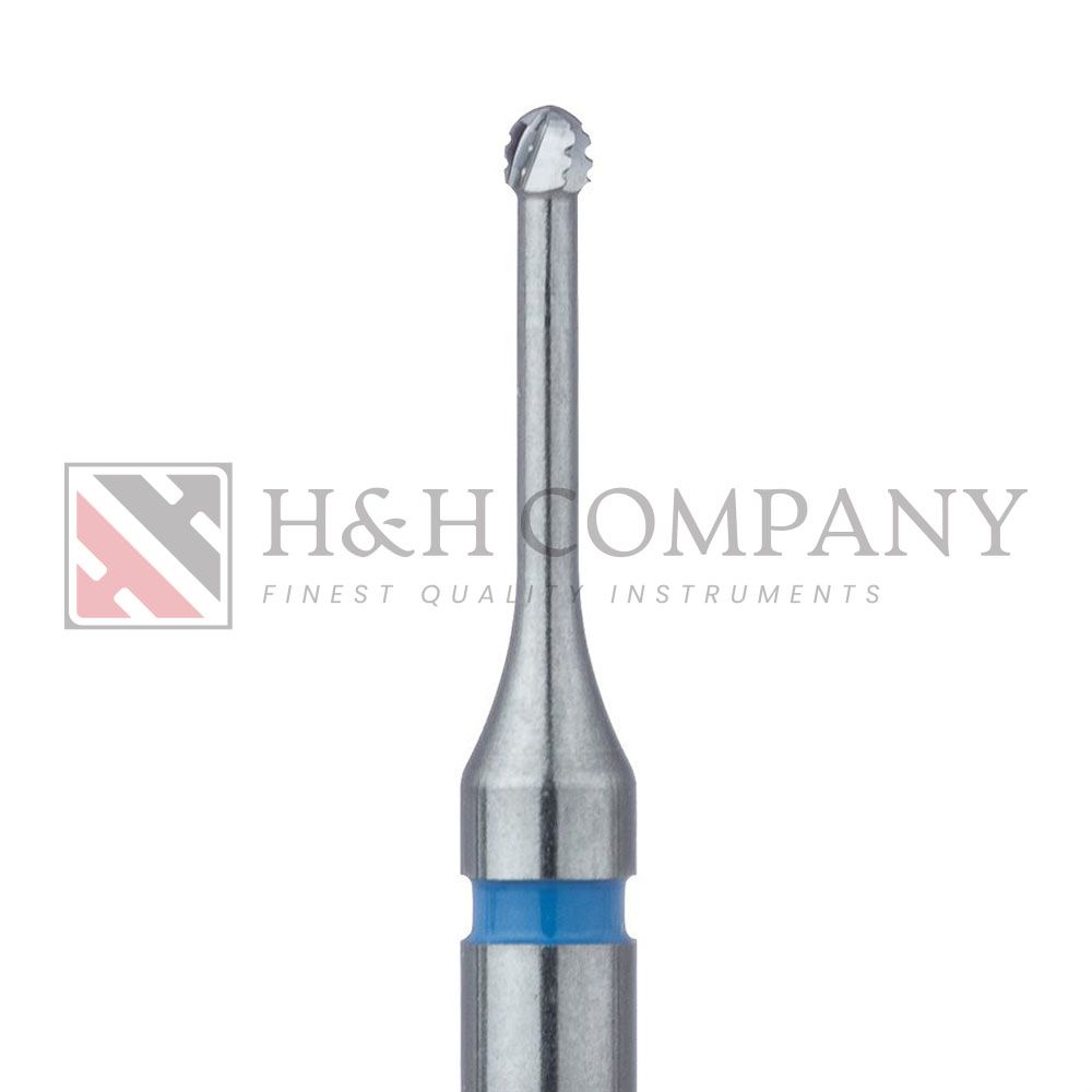 Operative Carbide Bur, Cross Cut, Round Long Neck, 1.2mm Ø, RA 5PK