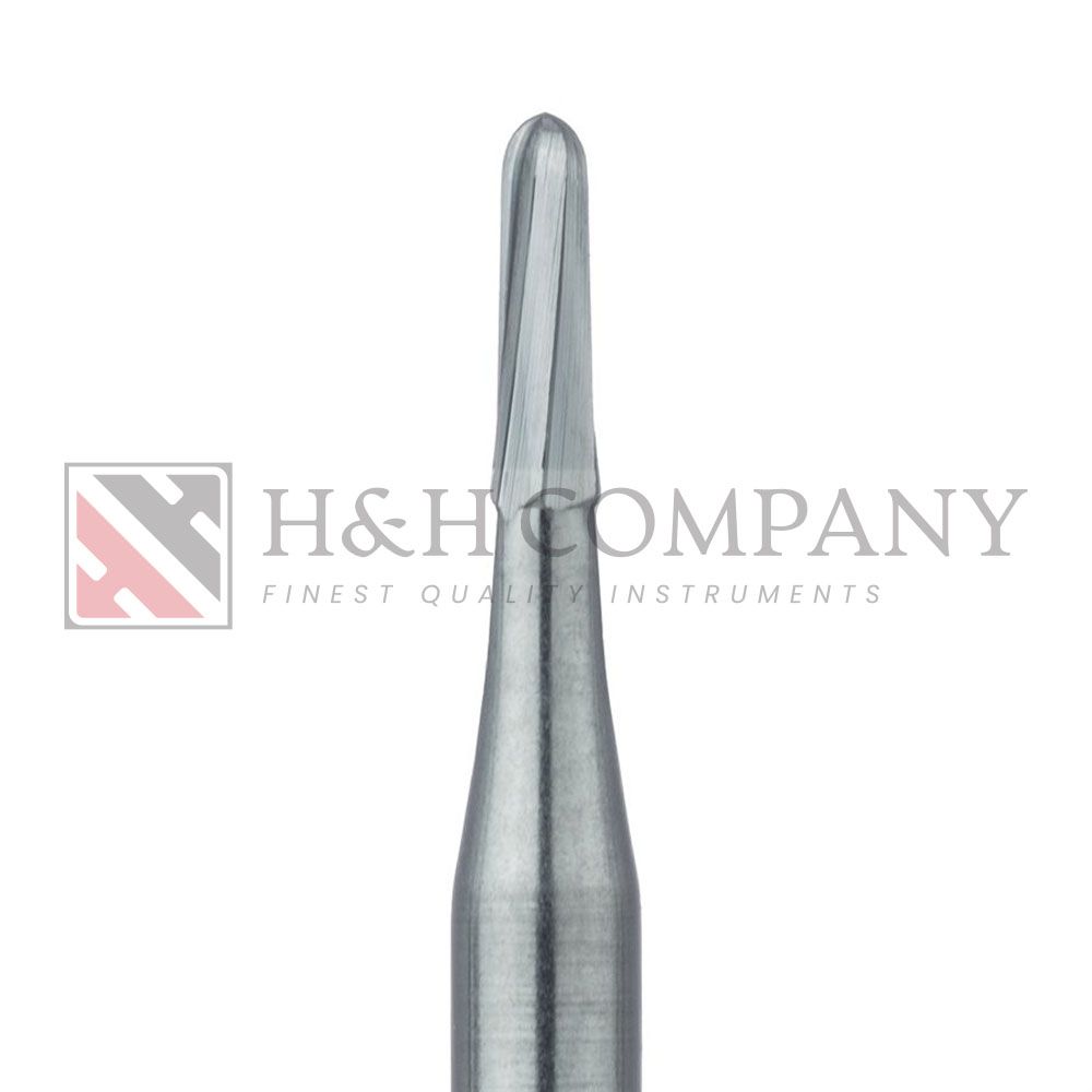 Operative Carbide Bur, Tapered, Round End, 1.4mm Ø, RA 5PK