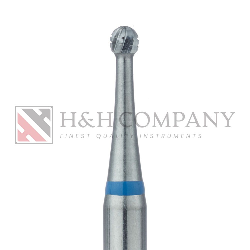 Operative Carbide Bur, Cross Cut, Round, 1.6mm Ø, RA 5PK