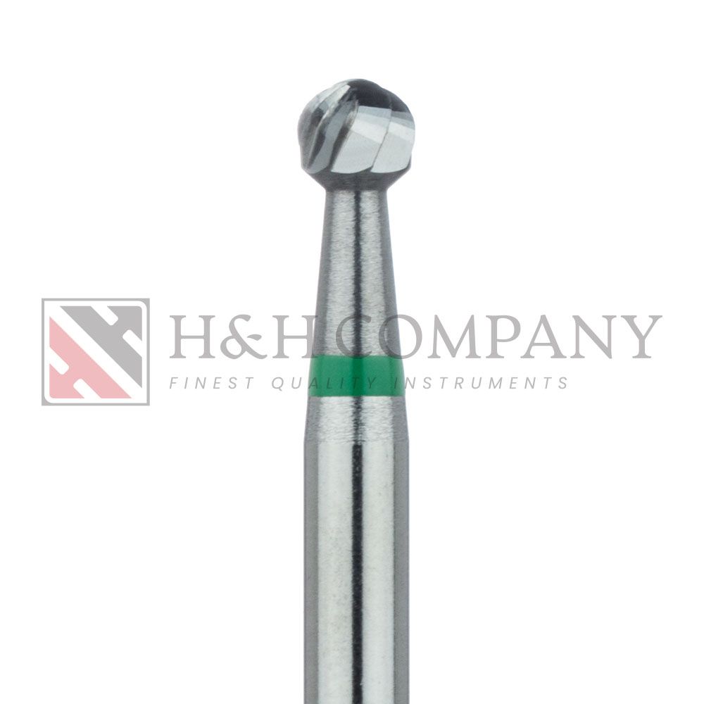 Operative Carbide Bur, Special Fluting Round, US#10S, 2.7mm Ø, RA 5PK