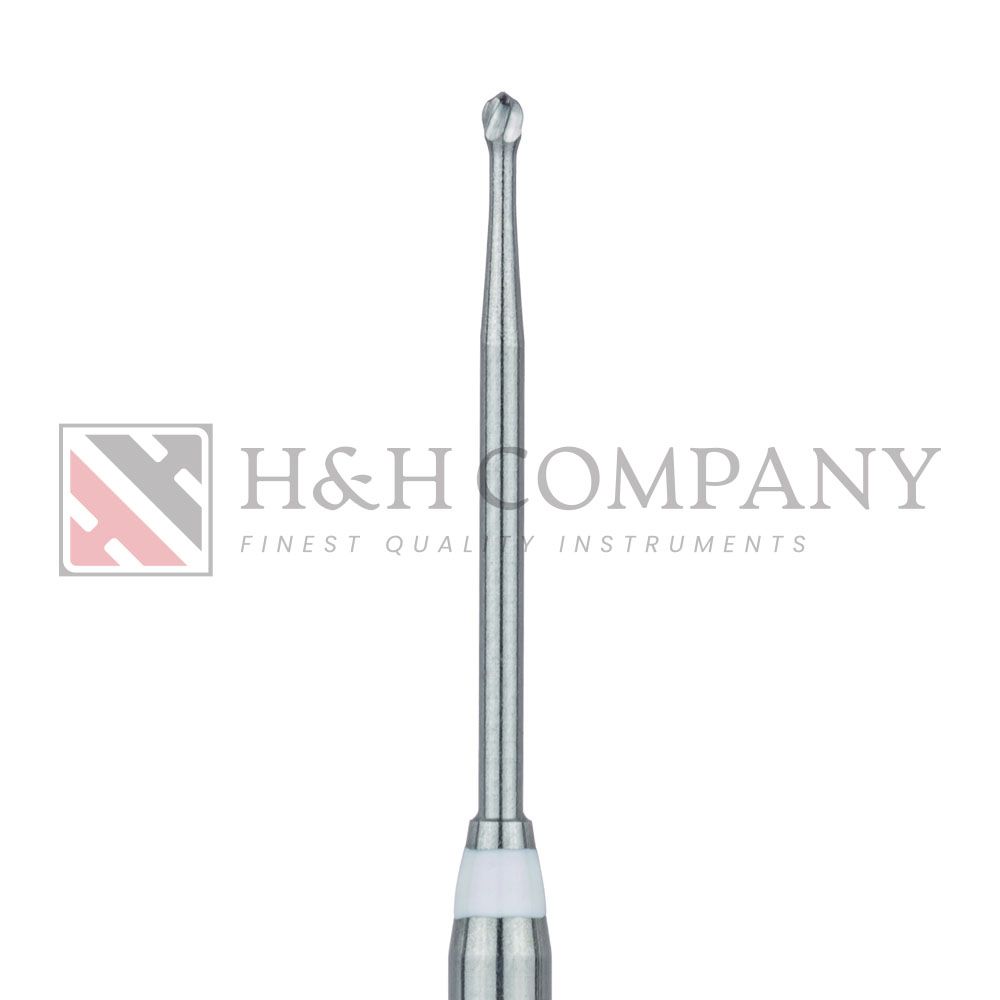Long Neck Endo Access Bur, Carbide Cutting Tip, Round, 1.0mm, Length 31.0mm, RAL 2PK