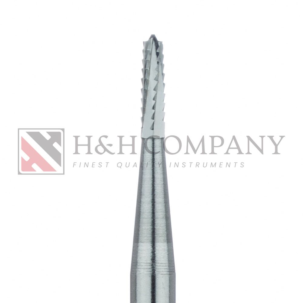 Surgical Lindemann Carbide Bur Cross Cut, 1.4mm, Length 5.0mm, RAL 2PK