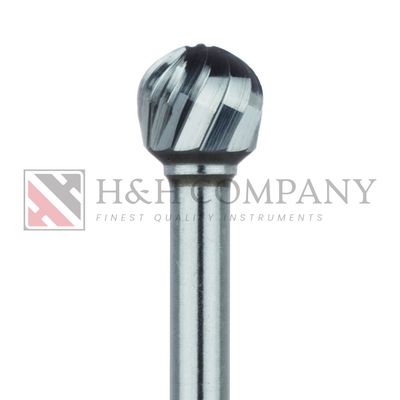 Surgical Round Carbide Bur, 5.0mm, Fine, RAL 2PK