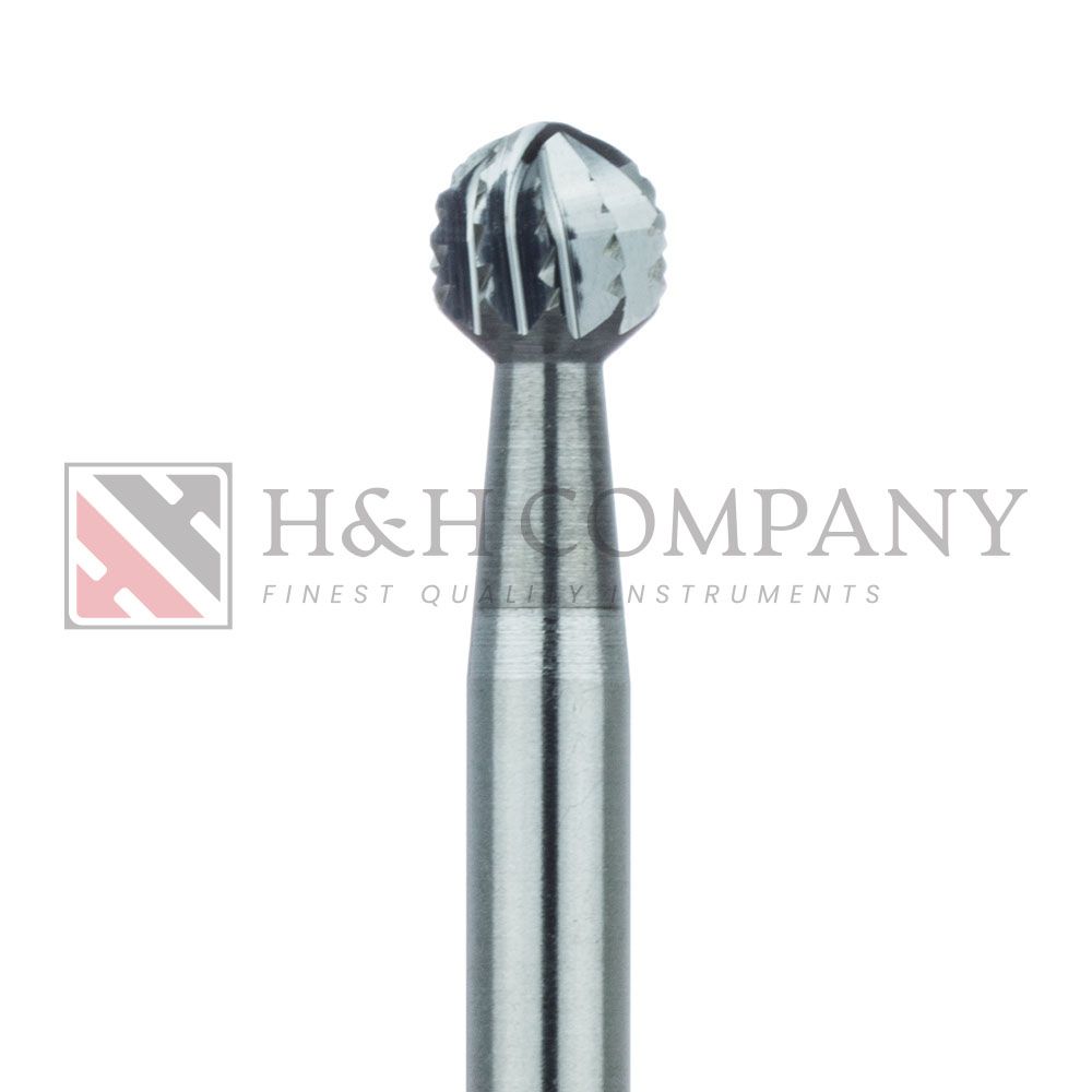 Surgical Round Carbide Bur, Cross Cut, 3.5mm, RAL 2PK