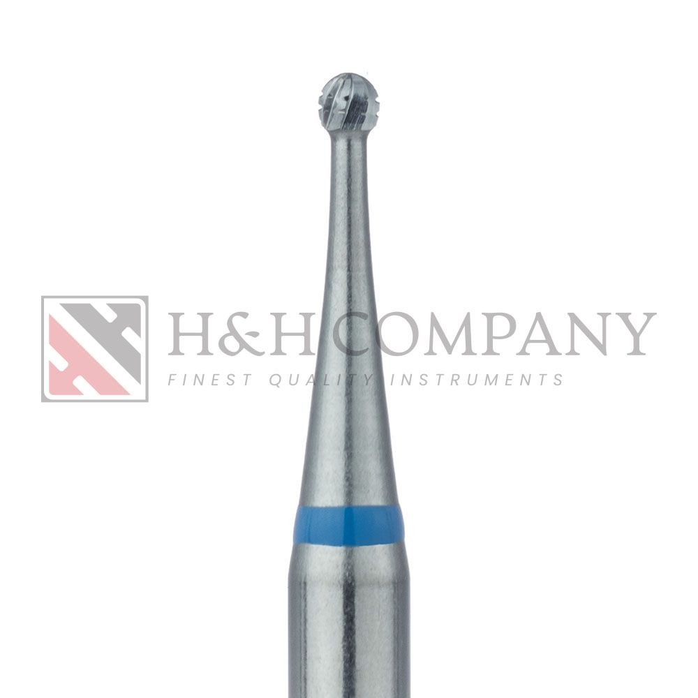 Operative Carbide Bur, Cross Cut, Round, 1.2mm, RAL 5PK