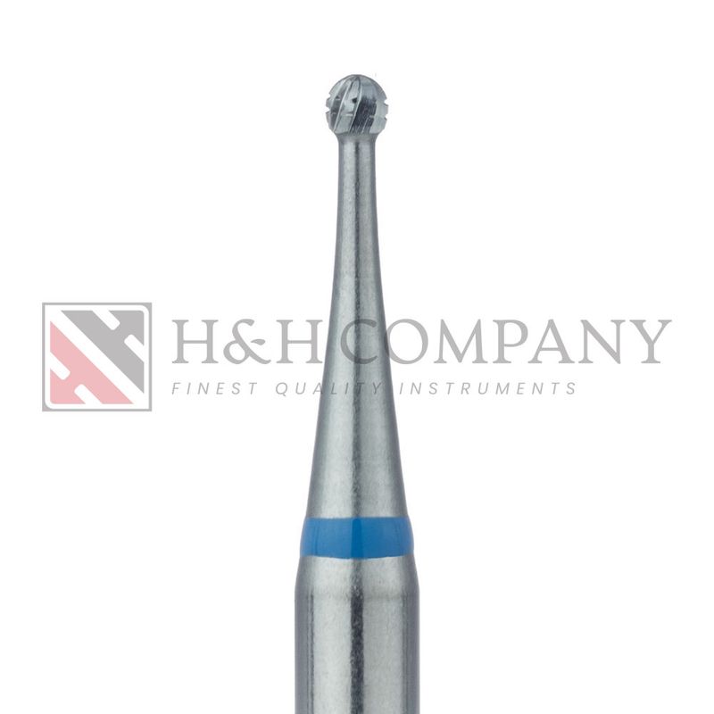 Operative Carbide Bur, Cross Cut, Round, 1.2mm, RAL 5PK