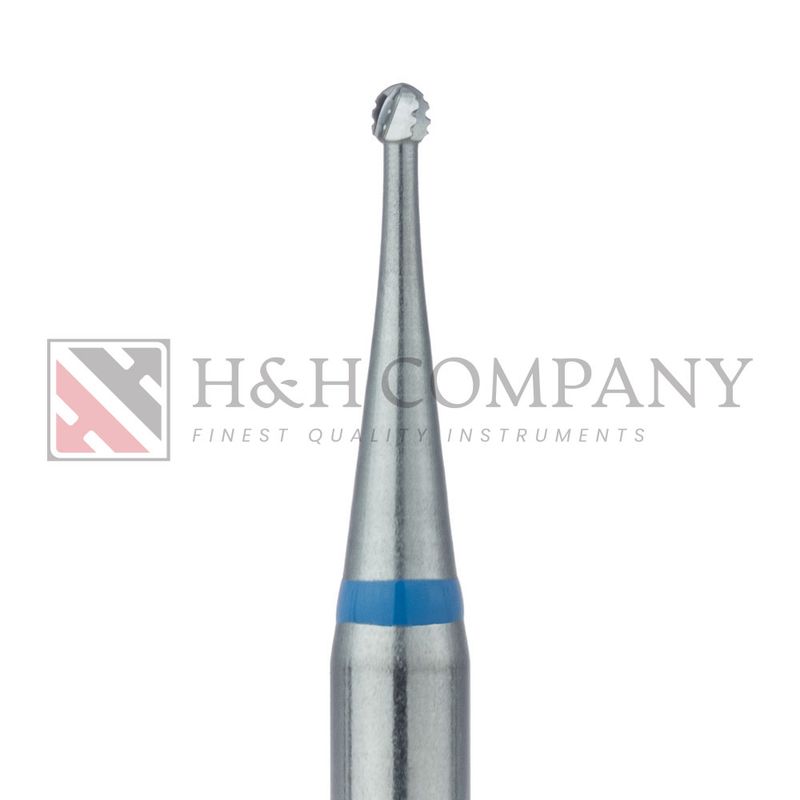 Operative Carbide Bur, Cross Cut, Round, 1.0mm, RAL 5PK
