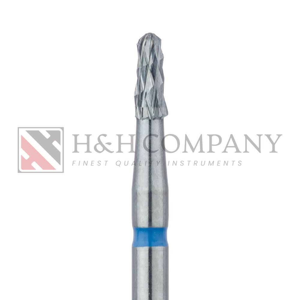 Carbide Bur Specialty, Crown Removal, Cross Cut Tapered, Round End, 1.4mm, FG 5PK