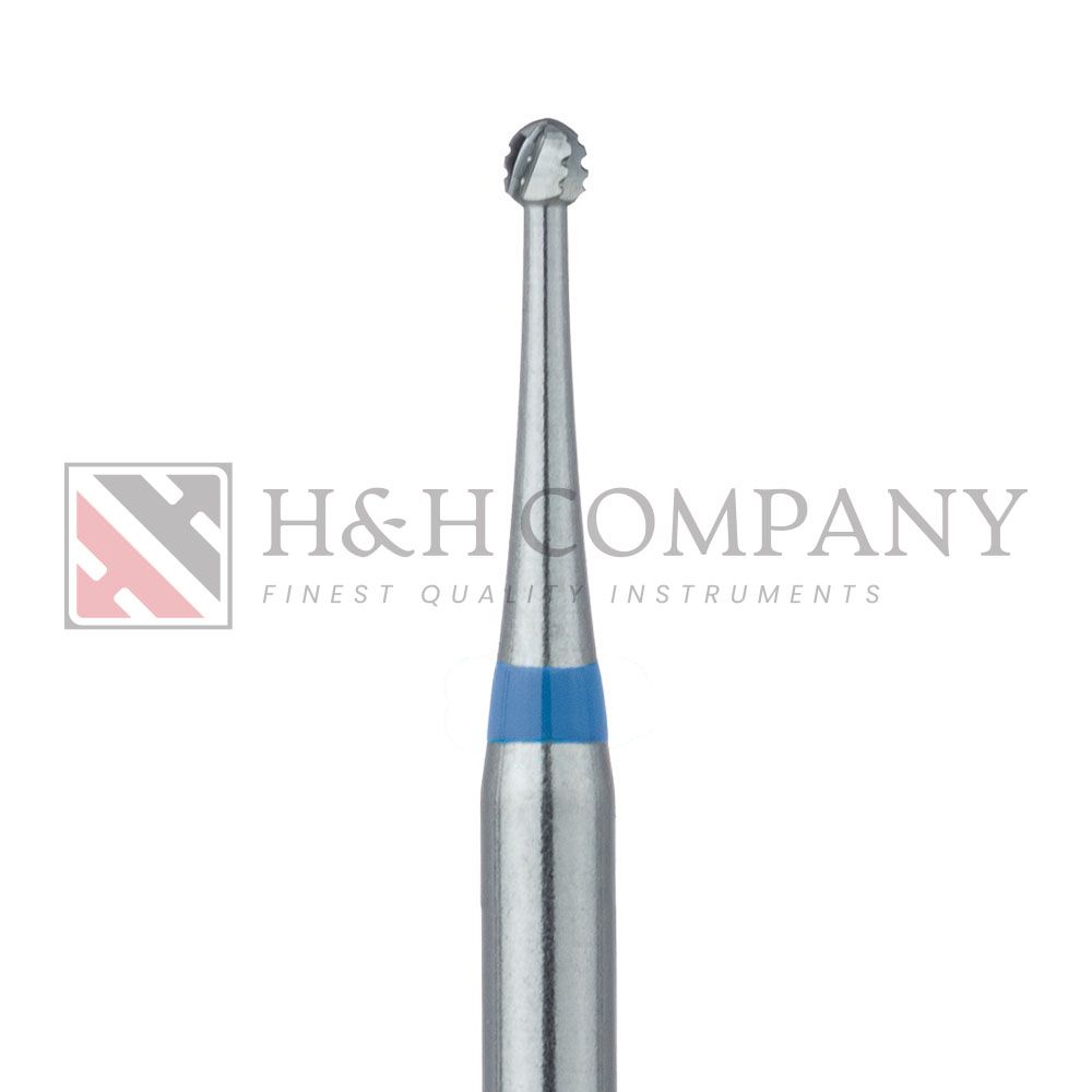 Operative Carbide Bur, Cross Cut, Round, 1.0mm, FG 5PK