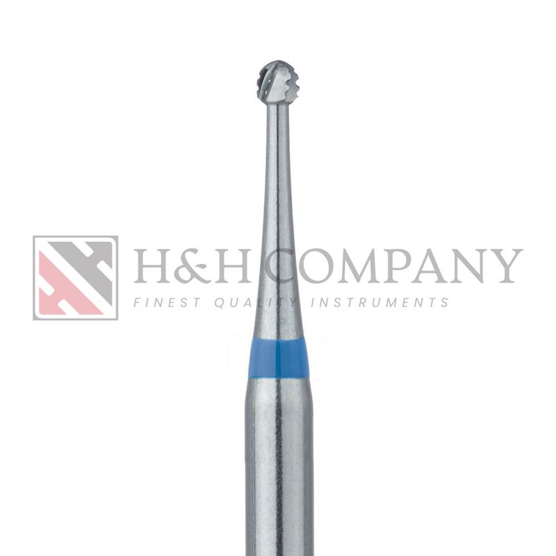 Operative Carbide Bur, Cross Cut, Round, 1.0mm, FG 5PK