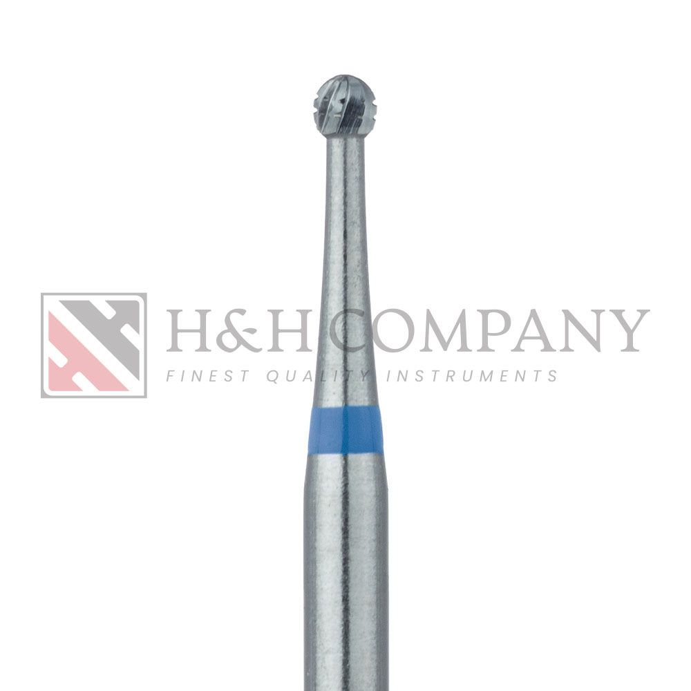 Operative Carbide Bur, Cross Cut, Round, 1.2mm, FG 5PK