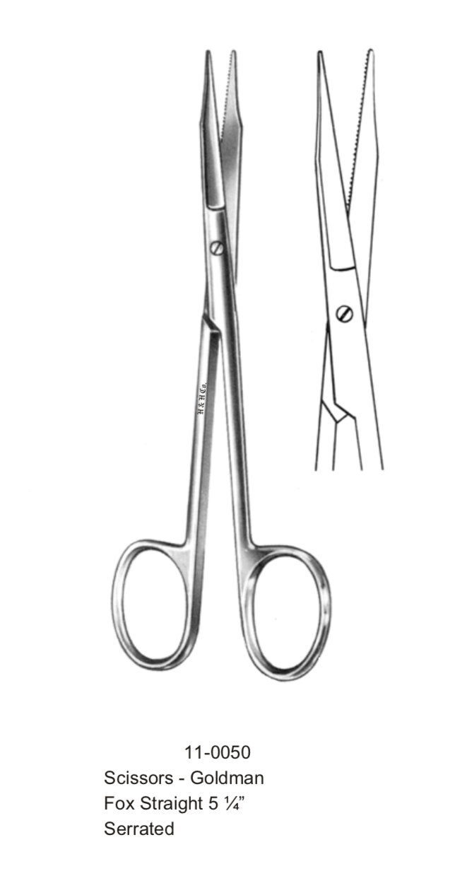 SCISSORS GOLDMAN FOX STRAIGHT 5&quot;