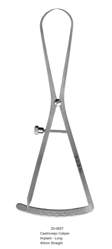 CALIPER CASTROVIEJO 40MM LONG STRAIGHT IMPLANT