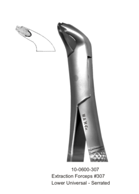 EXT FORCEP #307 LOWER UNIVERSAL