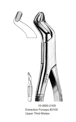 Extraction Forceps #210S Upper Molars Extraction Forceps #210S Upper Molars
