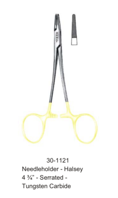 NEEDLE HOLDER - HALSEY-4 3/4&quot;-SERRATE