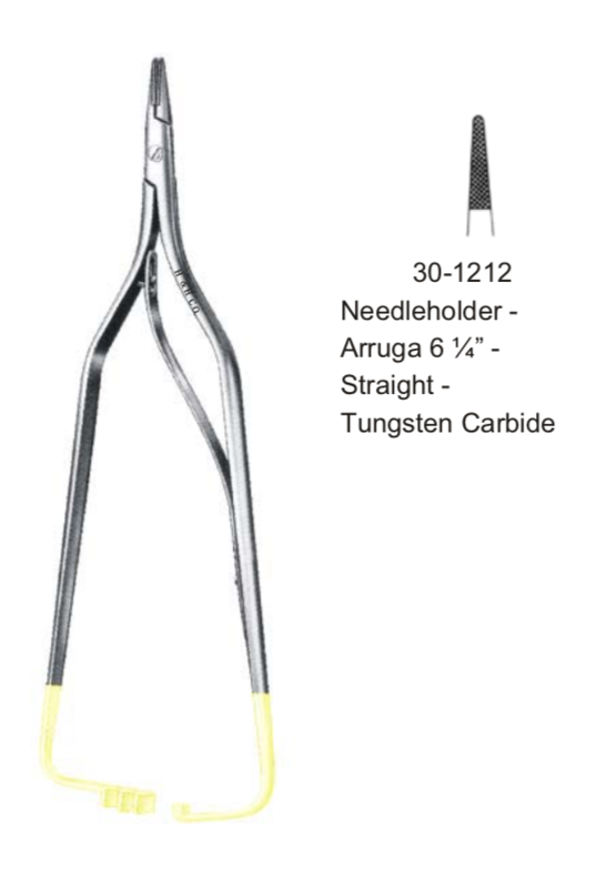 NEEDLE HOLDER - ARRUGA-6 1/4"-STRAIGHT