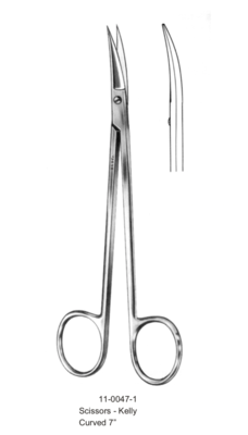SCISSORS KELLY CURVED 7&quot;
