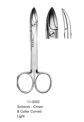SCISSORS-CROWN &amp; COLLAR-CRV-LT
