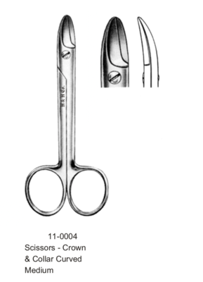 SCISSORS-CROWN &amp; COLLAR-CRV-MD