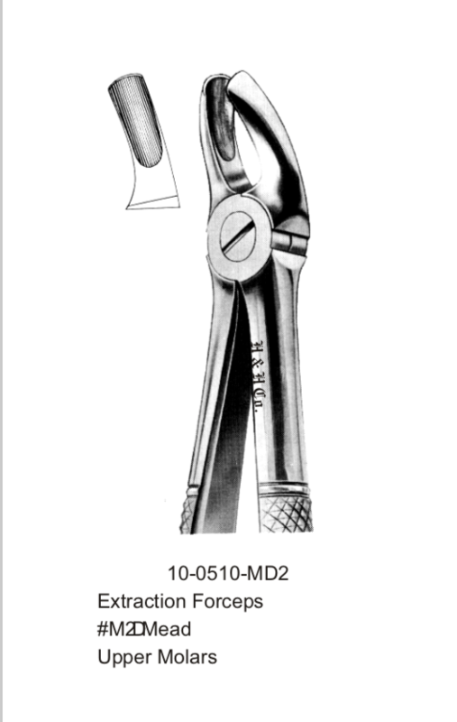 EXT FORCEP #MD2 MEAD UPPER MOLARS