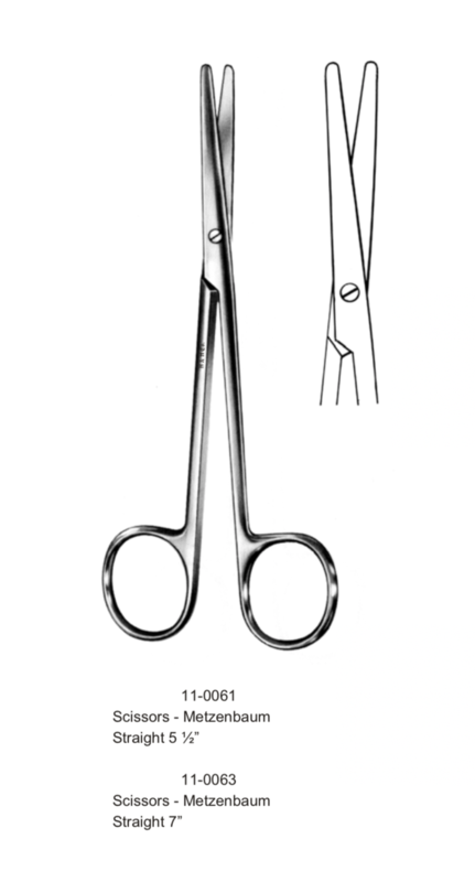 SCISSORS METZENBAUM STR - 5 1/2"