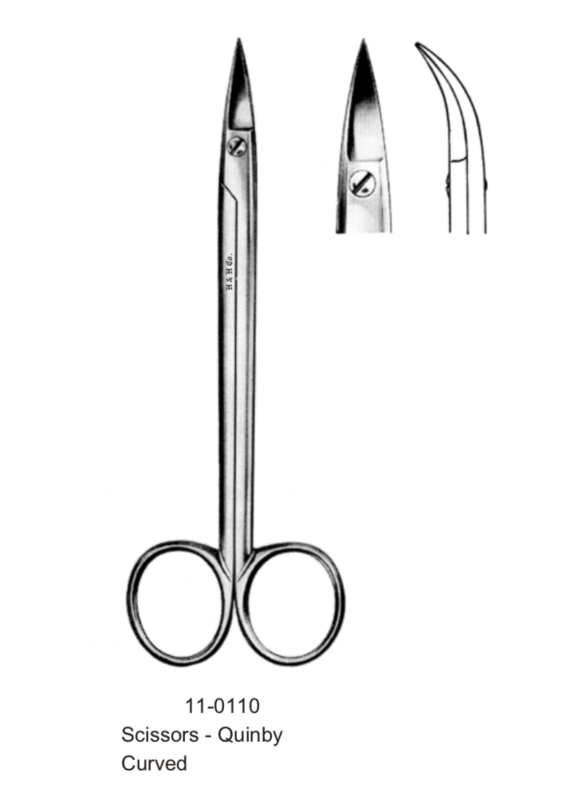 SCISSORS QUINBY CURVED