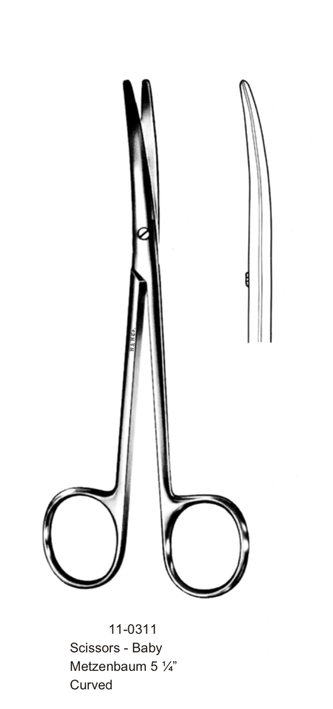 SCISSORS-BABY METZ. 5 1/4&quot; CRV
