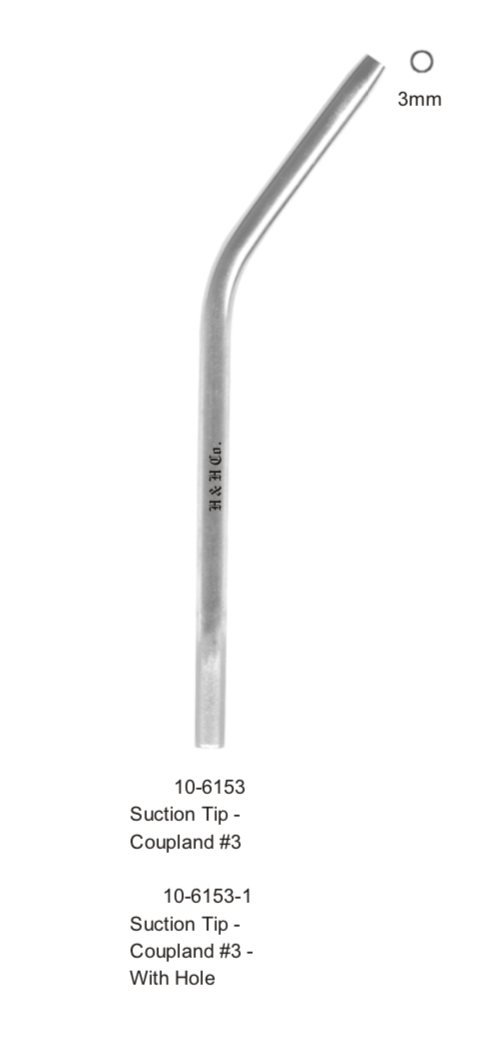 #3 COUPLAND SUCTION TIP W/HOLE