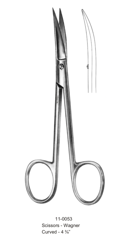 DISCONTINUED SCISSORS WAGNER CURVED 4 3/4"