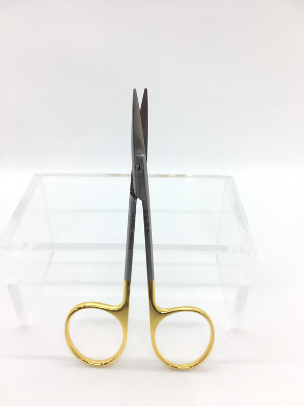 SCISSORS IRIS 4 1/2" CURVED BLUNT DISCONTINUED